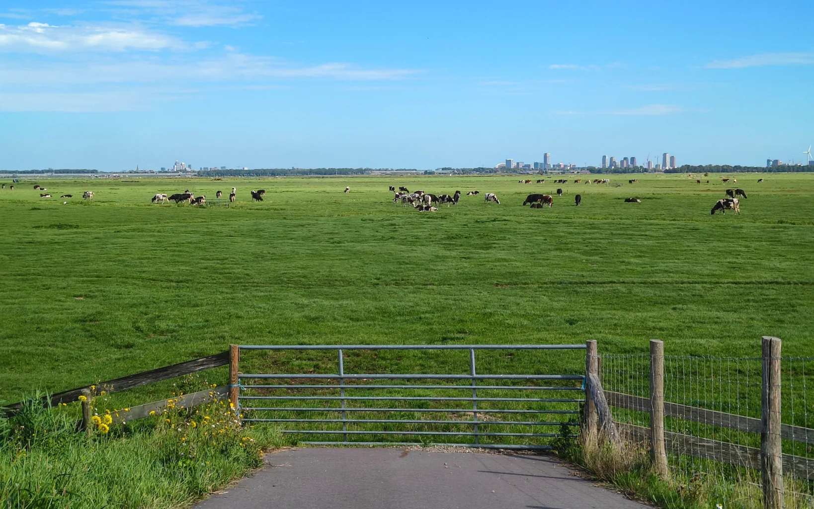 Waverdijk - uitzicht op Amsterdam